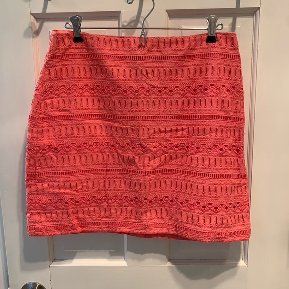 Coral eyelet skirt NWT from Gap UK - Picture 1 of 5